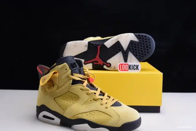 Rep LUCY TRAVIS SCOTT JORDAN X CN1084-300 YELLOW AIR 6 0417